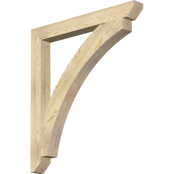 Ekena Millwork Thorton Slat Rough Sawn Bracket, Douglas Fir, 4"W x 38"D x 42"H BKT04X38X42THR06RDF - main